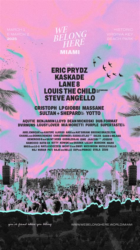 We Belong Here Miami Reveals Full Lineup For 2025 Edition | EDM Identity