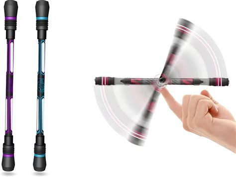 SHOPVILLA Finger Spinning Pen - 2 Pcs Rotatable Finger Ball Point Pens ...