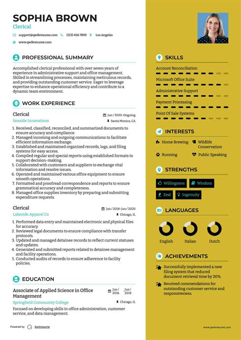 10+ Clerical Resume Samples & Templates for 2025