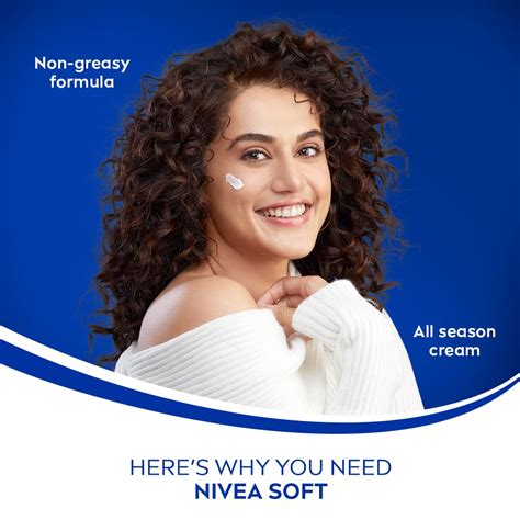Nivea Soft Light Moisturizing Cream Berry Blossom Fragrance With Vitam ...