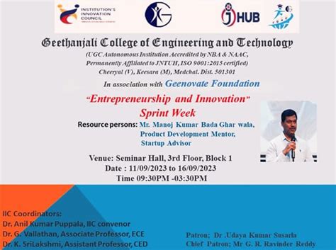 Home | Geethanjali College of Engineering and Technology