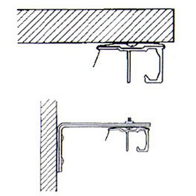 Ceiling Mount Traverse Rod Support 的图像结果