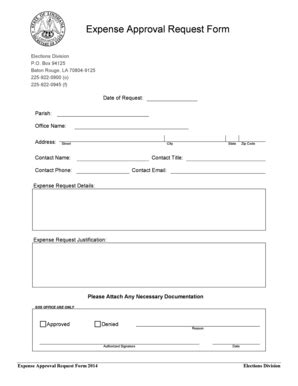 Expense Request Form - Fill and Sign Printable Template Online