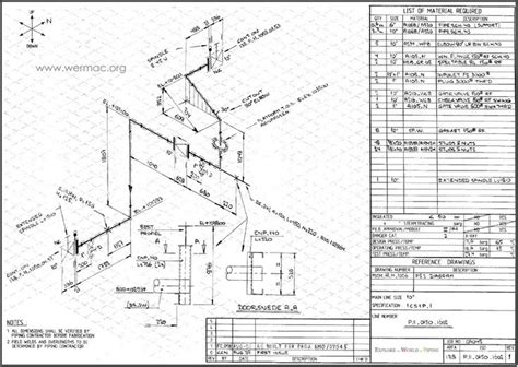 isometric drawing pipe fitter