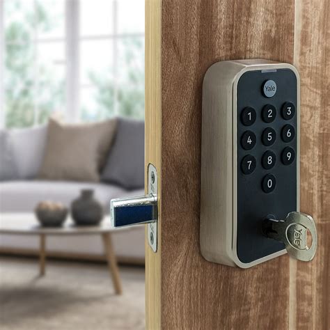 Yale TYE Digital Lock, Satin Nickel Finish, with PIN and Manual Key ...