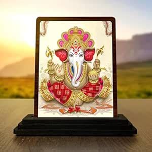 Buy VPRINT QUALITY ganpati ji | Ganesh Photo | ganpati Bappa murti Idol ...