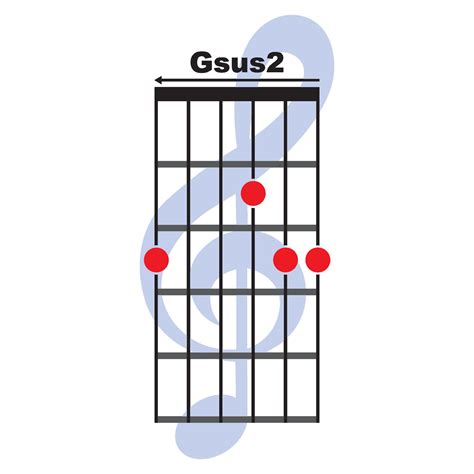 Gsus2 guitar chord icon 36531587 Vector Art at Vecteezy