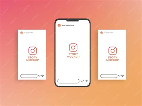 Instagram stories mockup | Premium PSD
