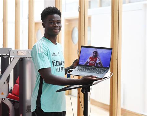 Pictures: Bukayo Saka is back at Colney! | Gallery | News | Arsenal.com