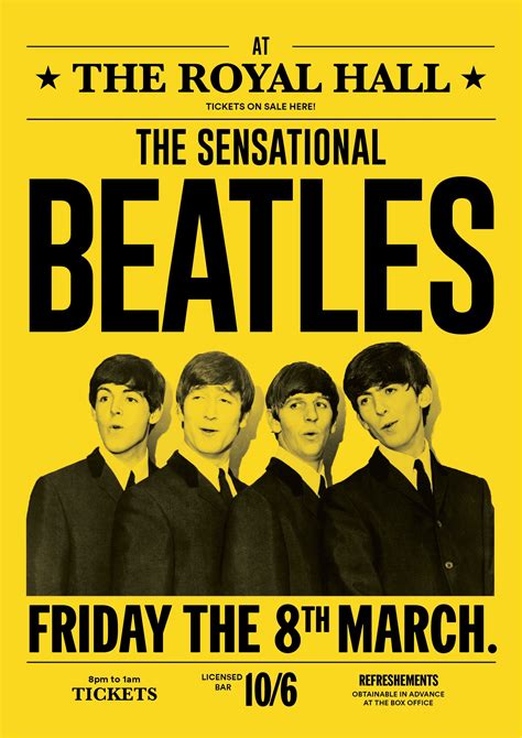 The Beatles Concert Poster | Vintage concert posters, Music concert ...