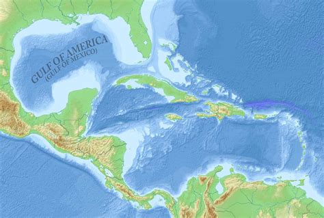 Gulf of America Map