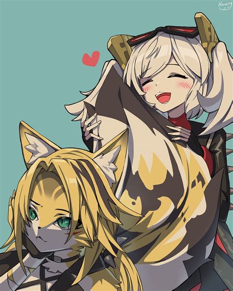 burnice white and pulchra fellini (zenless zone zero) drawn by ...