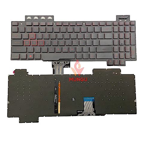 Original ASUS TUF Gaming ROG Strix FX504 FX505 Red Keys with Backlight ...