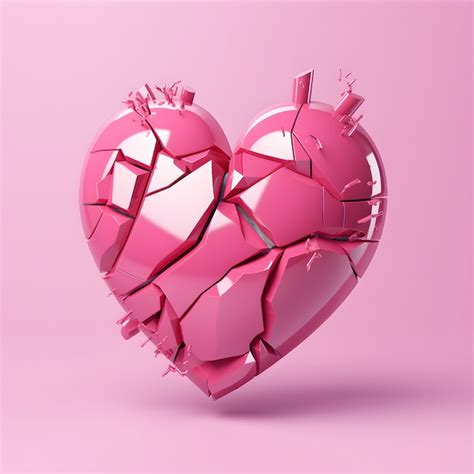 Broken heart in studio | AI-generated image