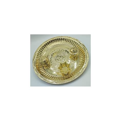 Pooja copper thali for Temple and for every | Ubuy India