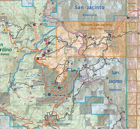 Idyllwild Trail Map - Calico Maps