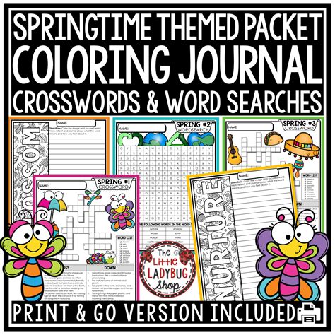 Image result for Spring Coloring Word Search
