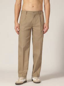 DENNISON Loose Fit Men Khaki Trousers - Buy DENNISON Loose Fit Men ...
