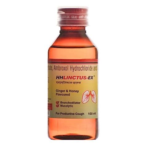 Hhlinctus-EX - Bottle of 100 ml Syrup : Amazon.in: Health & Personal Care