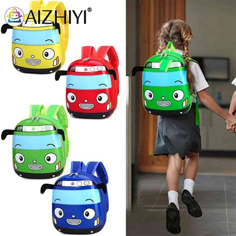 3D Cartoon Bus Toddler Backpack Small Kindergarten Children School Bag ...