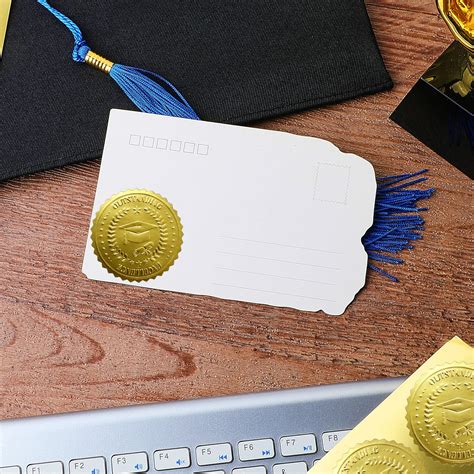 Buy 250 Pieces Gold Certificate Seals for Diploma Paper Gold Seal ...