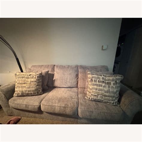 Light Grey Sectional Couch - AptDeco