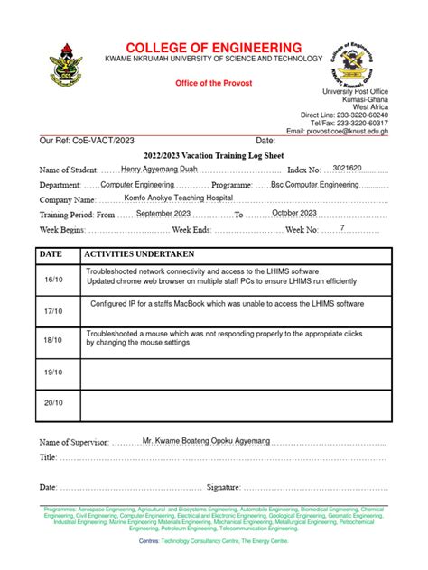 Image result for Internship Log Sheet for Full Stack Developer