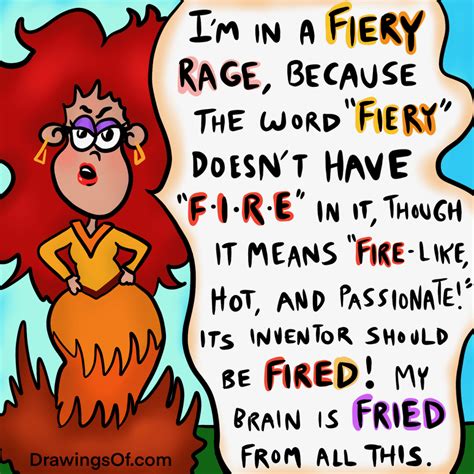 Fiery or Firey? Learn the Correct Spelling and Sentences - Drawings Of...