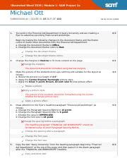 Image result for Word Module 1 Sam Project a Answer Key