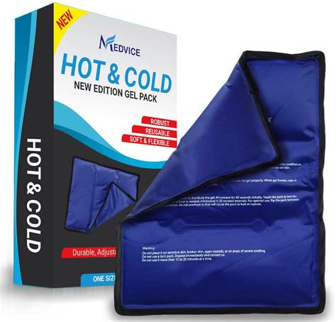 Amazon.com: Medvice Ice Pack for Injuries Reusable - for Hip, Shoulder, Knee, Back - Hot & Cold ...