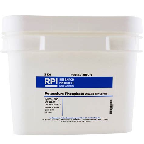 P99430-5000.0 - Potassium Phosphate Dibasic Trihydrate, 5 Kilograms