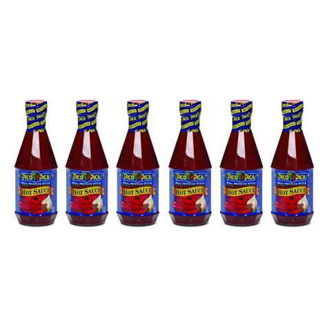 Pico Pica Mexican Hot Sauce - HOT - 15.5 Ounces 6 Pack - Walmart.com