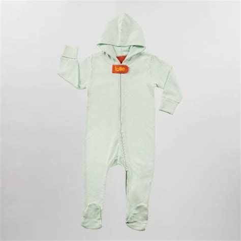 Buy The Mint Green Solid Hooded Sleepsuit - Totle