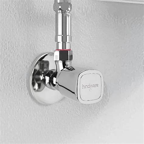 Hindware F740039 Dove Angular Stop Cock with Wall Flange | Pack of 2 ...