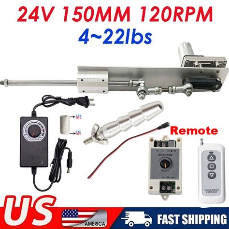 Buy Reciprocating Linear Actuator Motor 24V 150MM 6 120RPM Controller ...