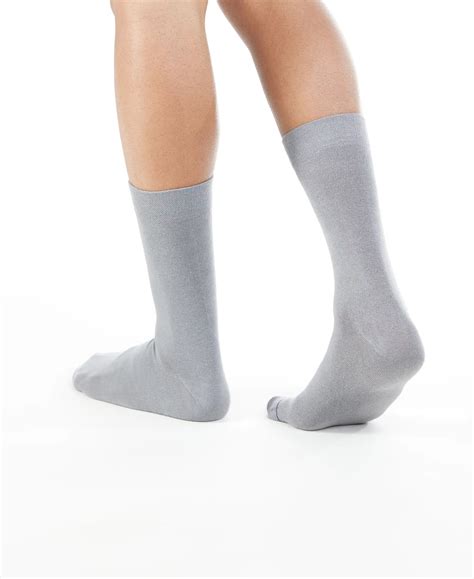 Buy Modal Cotton Crew Length Socks with StayFresh Treatment - Mid Grey ...