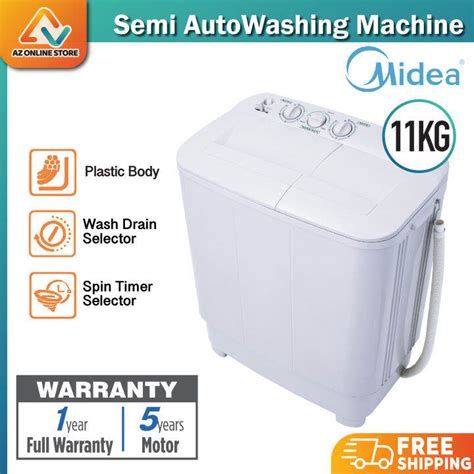 Image result for Midea Semi Auto Washing Machine