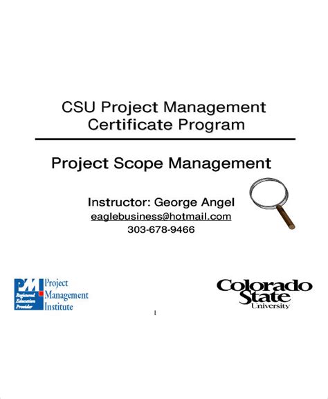 Image result for Example of Project Scope Management Plan