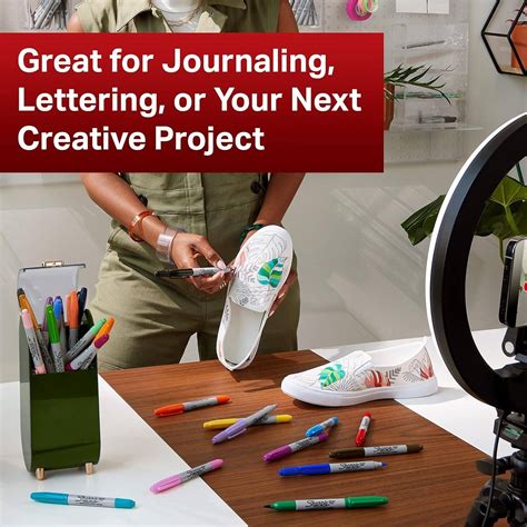 Sharpie Brush Twin Permanent Marker, Brush Tip Marker and Ultra Fine ...