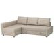 FRIHETEN Corner sofa-bed with storage, Skiftebo dark grey - IKEA