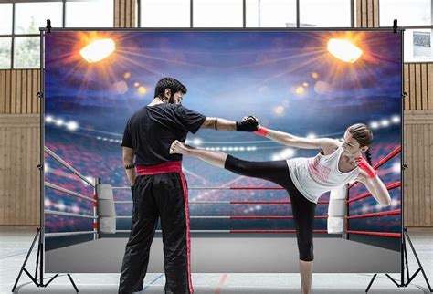 Buy CSFOTO 6x4ft Boxing Arena Backdrop Boxing Match Stadium Wrestling ...