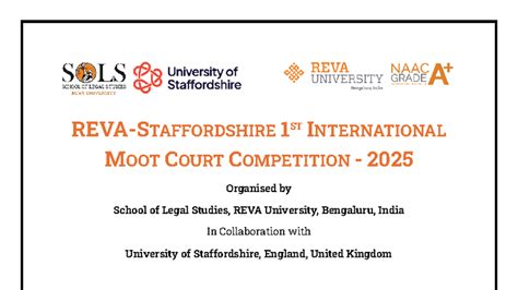 1ST INTERNATIONAL MOOT COURT COMPETITION 2025 - RULE BOOK - Studocu