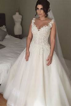 Rent A Wedding Gown by A Line Lace Applique 2018 Bridal Gown Open Back Rent A Wedding Gown