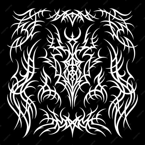 Premium Vector | Vector tribal tattoo border element Abstract ethnic ...