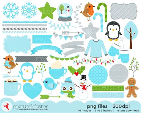 Winter Wonderland Clip Art Borders