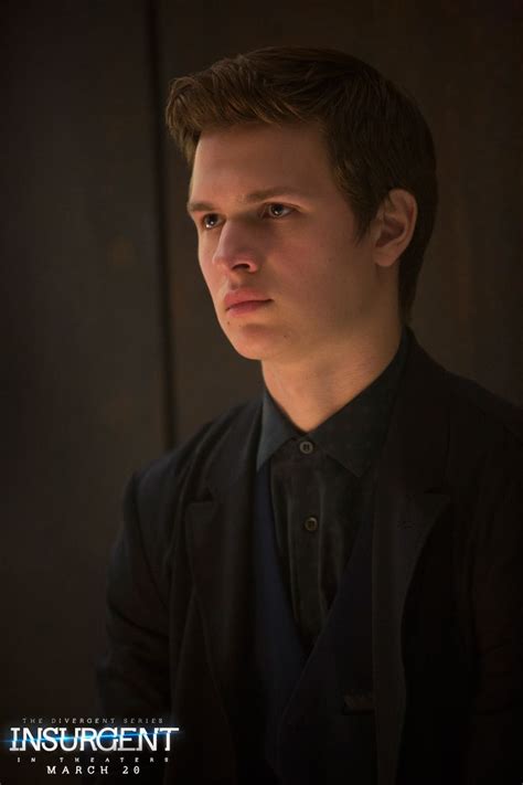 Logic does not prevent regret. Ansel Elgort as Caleb in The Divergent ...