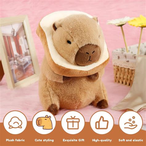 EASELR Cute Capybara Plush with Bread, 12inch Capybara India | Ubuy
