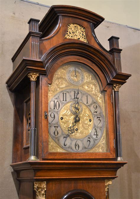 Antique English Mahogany Grandfather Clock, circa 1890 For Sale at ...