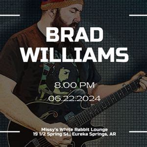 Brad Williams LIVE at The Rabbit, Missy's White Rabbit Lounge, Eureka ...