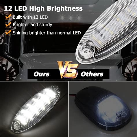 Buy AUXMART LED Cab Clearance Lights for Freightliner Cascadia Columbia ...